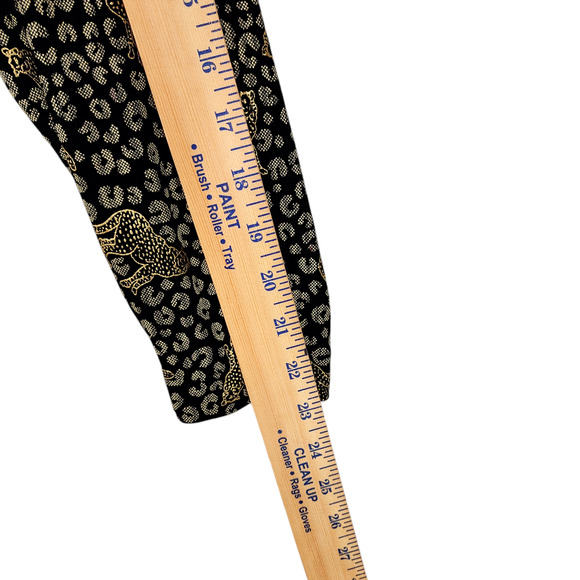 Vtg Joseph Ribkoff Maxi Dress 14 Womens Metallic Gold Cheetahs‎ Leopards Black - Picture 7 of 12